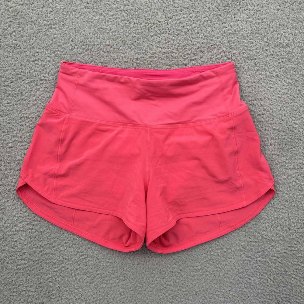 Lululemon Speed Up Shorts High Rise 4" Lip Gloss Pink Athletic Women's 4 - Picture 1 of 7